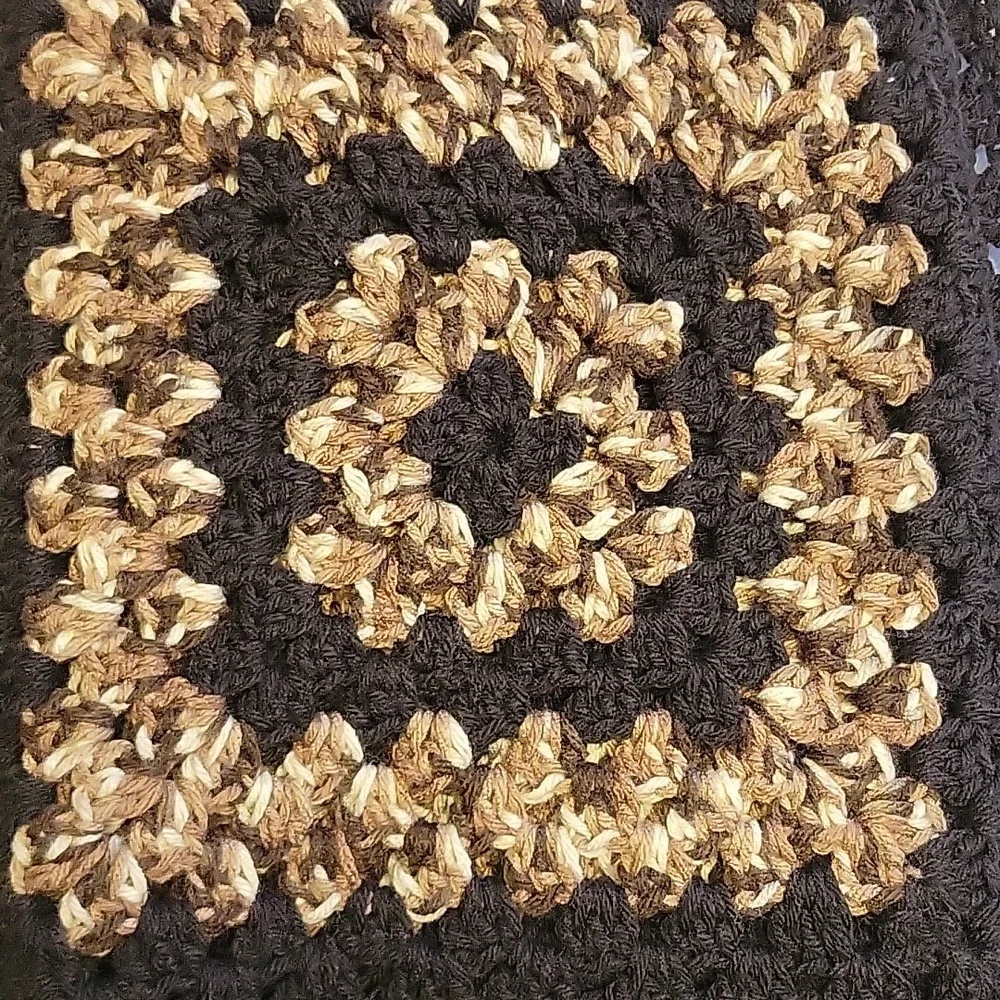 Granny Square Crochet Blanket, 65